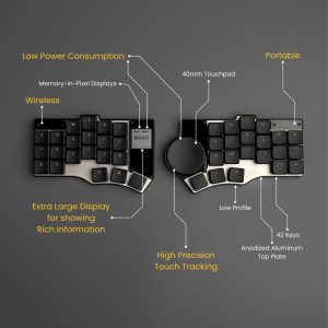 کیبورد دو‌تکه و عجیب Beekeeb Toucan معرفی شد – بدون نیاز به ماوس!